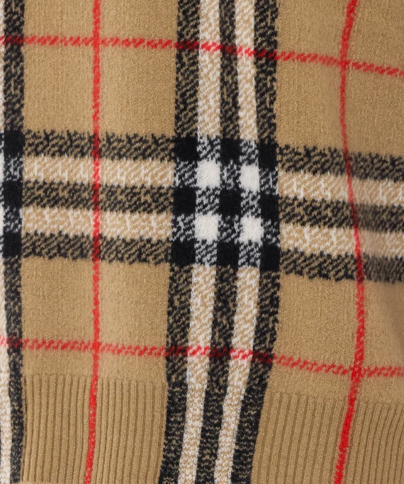 Curtis beige check sweater BURBERRY