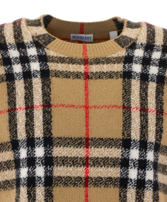 Curtis beige check sweater BURBERRY