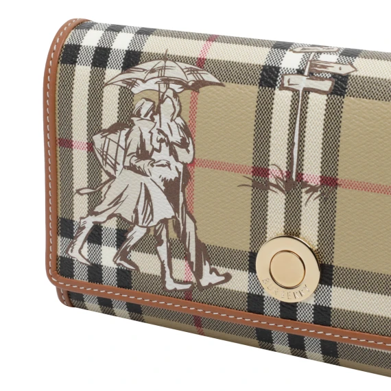 Archive Beige Check Mates Chain Wallet BURBERRY