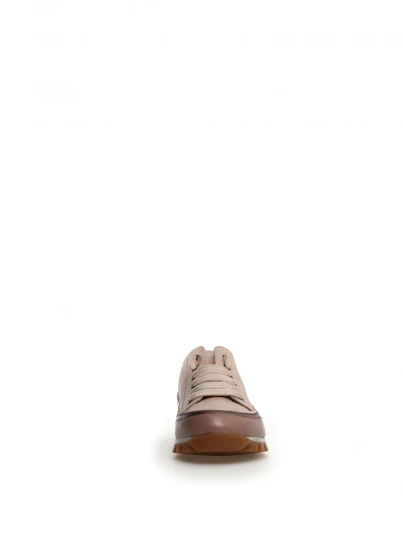 Beige nappa sneaker