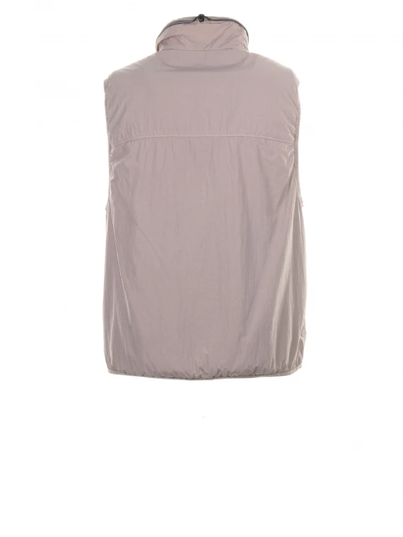 Nylon vest with zip