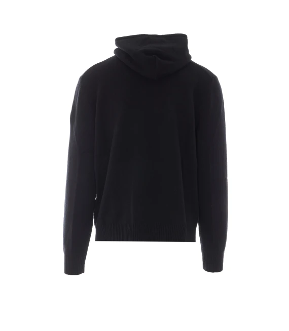 Black merino wool Zinnia Knit hoodie Canada Goose