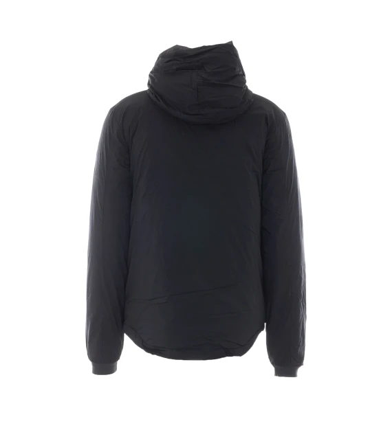 Giacca imbottita nera con cappuccio Canada Goose
