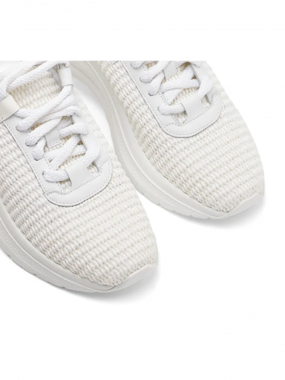 White women's running sneaker