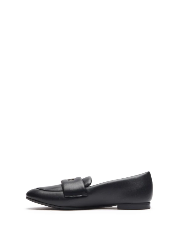 Mocassino Puff in Nappa nero