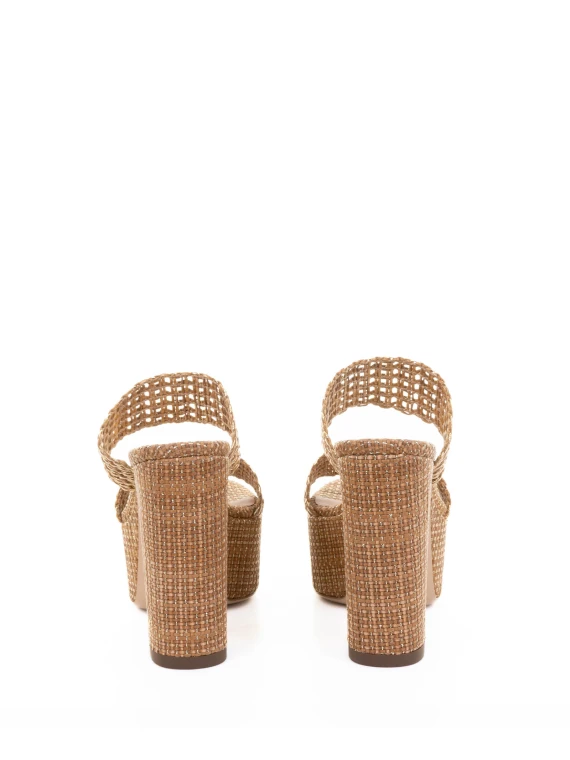 Goldeneye Platform Bamboo Wedge Sandal