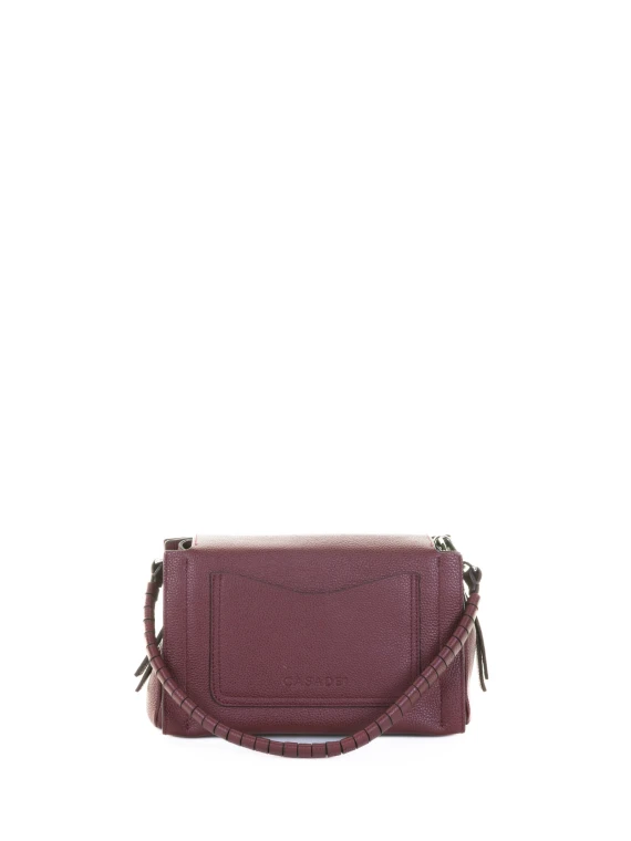 Borsa a tracolla amarena in pelle