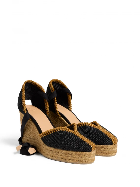 Espadrilles Coeur with wedge and laces