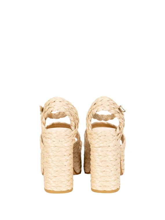 Fresa/258 Raffia Sandals Beige