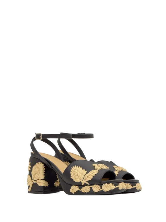 Castañer Vasilia Black Sandals