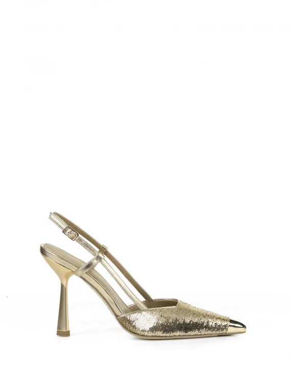 Chanel slingback oro - Taglia 38 - Chantal