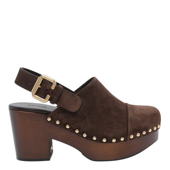 Scarpe con tacco marroni