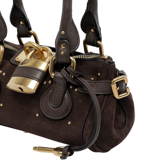 Borsa a mano Paddington marrone scuro Chloè