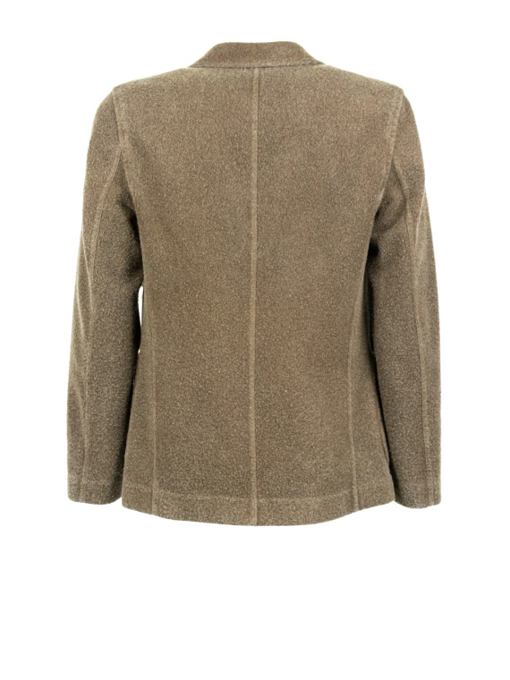 Giacca monopetto verde militare uomo