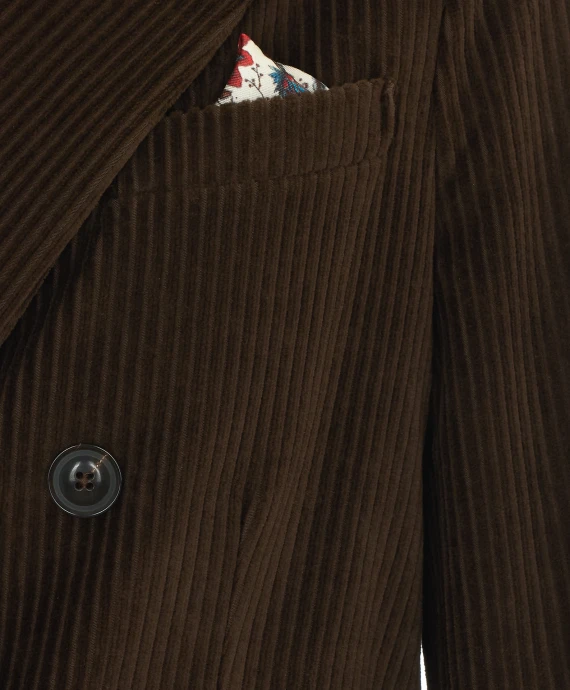 Velvet Double Breasted Button Jacket