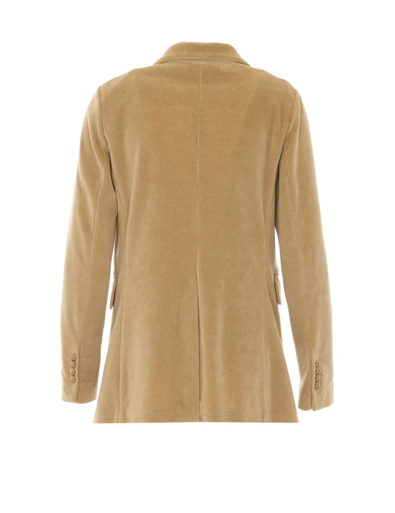 Double Breasted Button Velvet Jacket