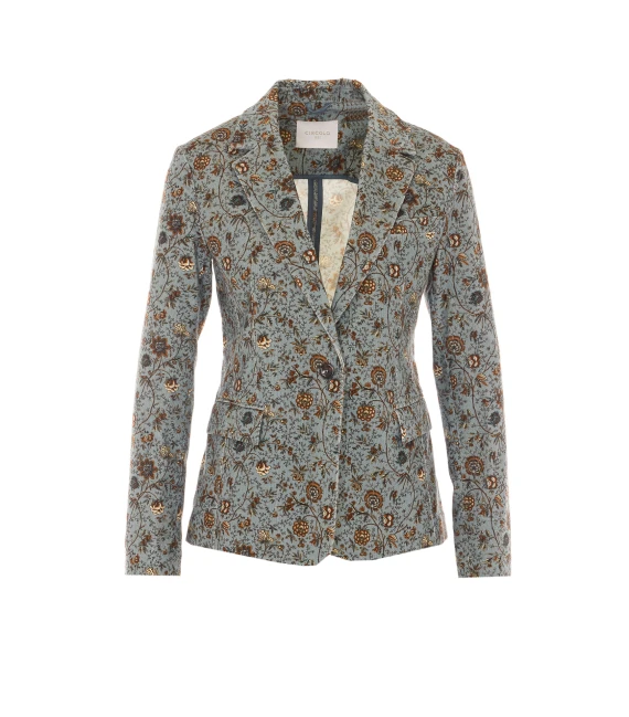 Floral Print Corduroy Jacket Circolo 1901