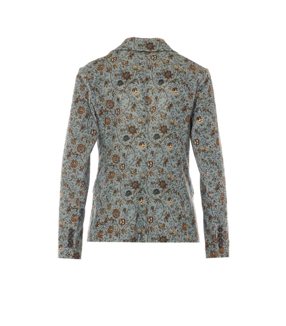 Floral Print Corduroy Jacket Circolo 1901
