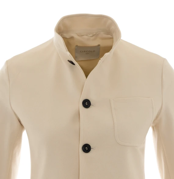 Giacca corta monopetto beige chiaro Circolo 1901