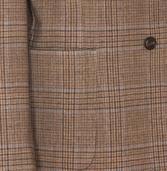 Moka double-breasted cotton blazer Circolo 1901