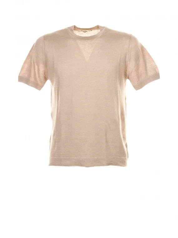Linen crew neck T-shirt