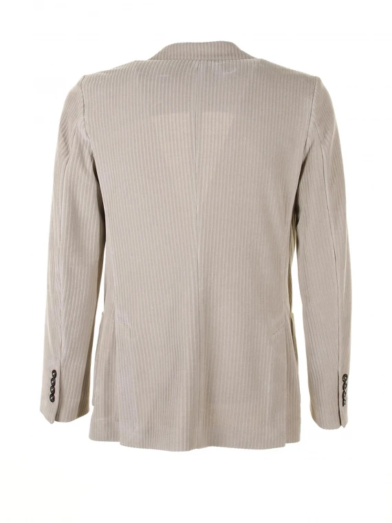 Giacca monopetto slim fit beige