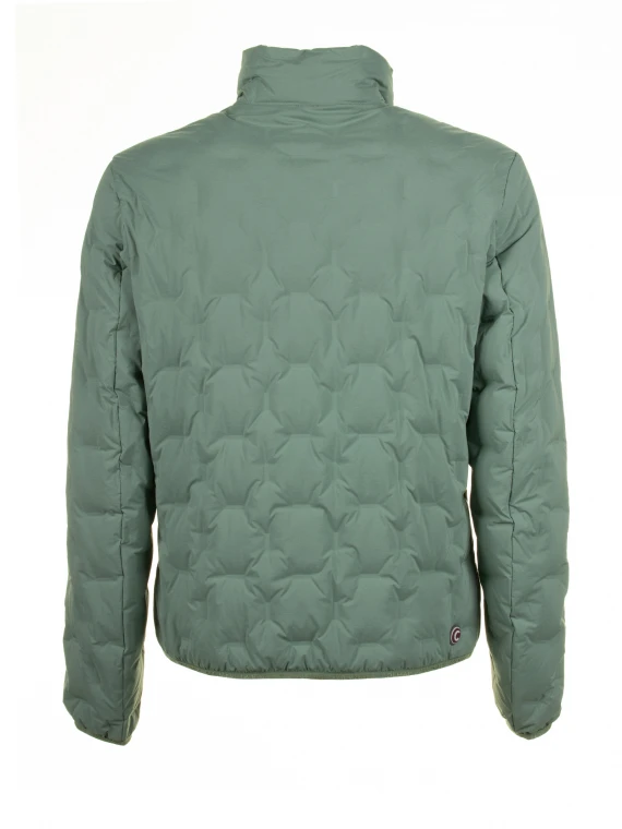 Quilted jacket with padded collar