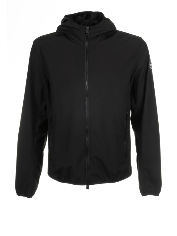 Giacca da uomo con cappuccio in softshell elasticizzato impermeabile