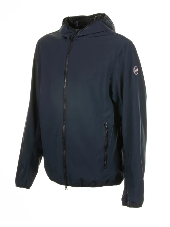 Men's Jacket with Hood in Waterproof Stretch Softshell