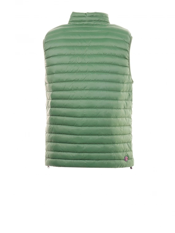 Green down sports vest
