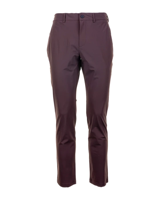 Dark brown regular fit trousers