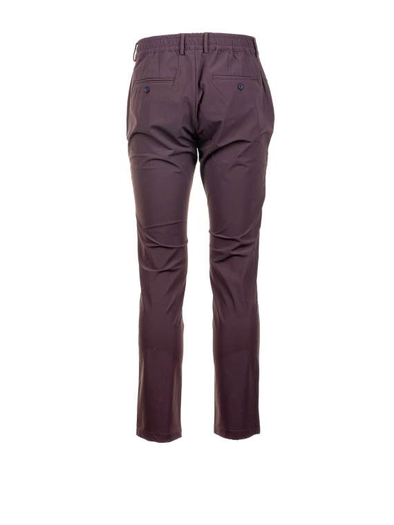 Dark brown regular fit trousers