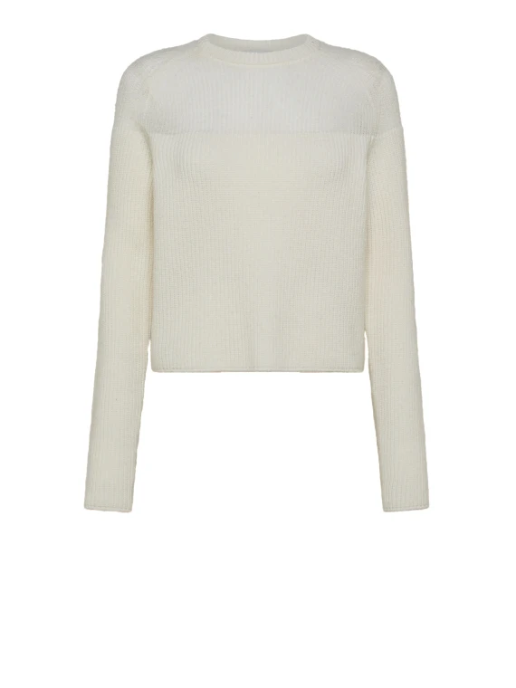 Maglia girocollo burro donna