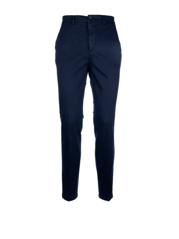 Pantaloni Raso di Cotone Cruna