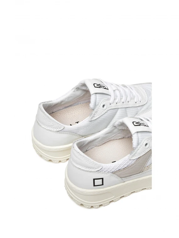 White KDUE sneaker in leather