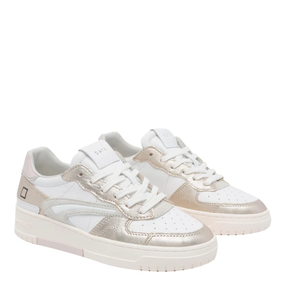 Sneaker basse Torneo Pure Laminated bianche D.A.T.E.