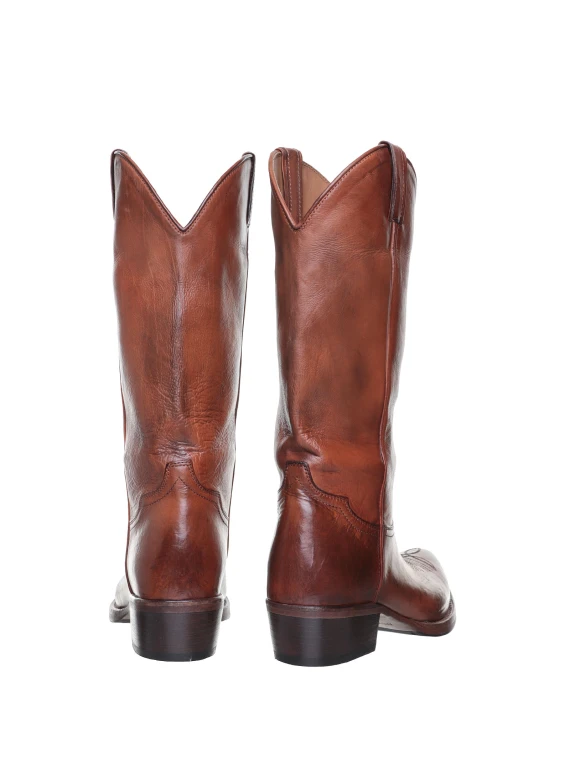 Western Boots in brown leather