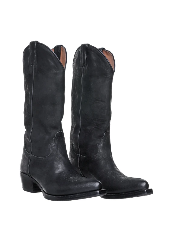 Stivale Texano nero