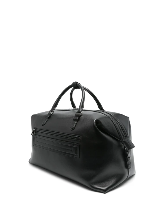 Duffle Bag in Black Calfskin