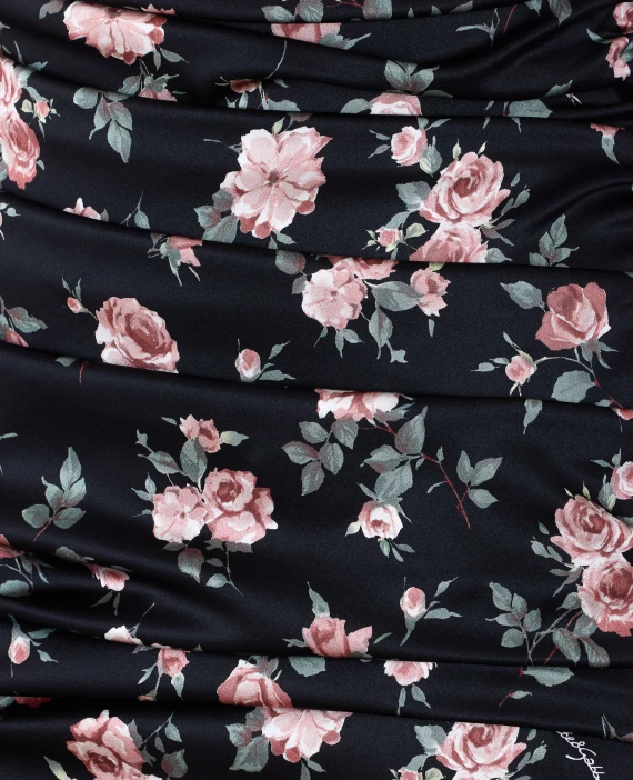 Mini Vintage Rose Print Dress