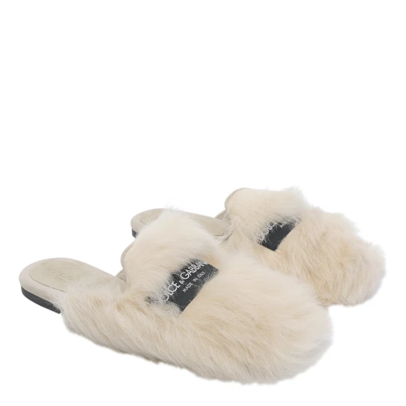 Shearling and Suede Slippers