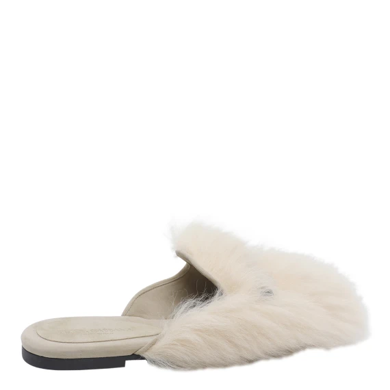 Shearling and Suede Slippers