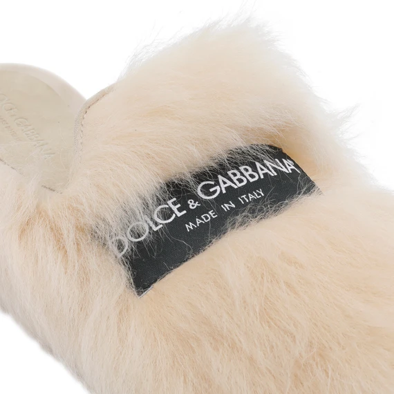 Shearling and Suede Slippers