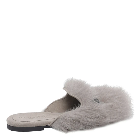 Shearling and Suede Slippers
