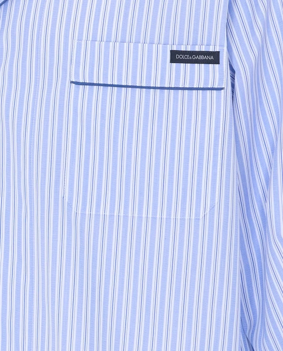 Striped Poplin Vanity Shirt