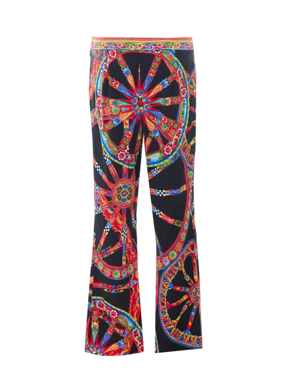 Pantaloni multicolor