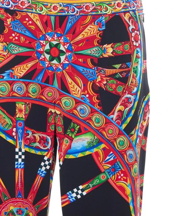 Pantaloni multicolor