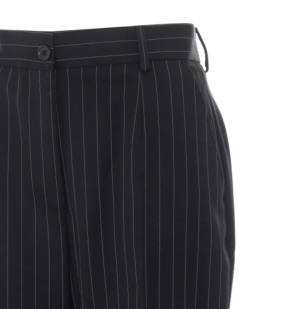 Pantaloni gessati in lana vergine stretch Dolce & Gabbana