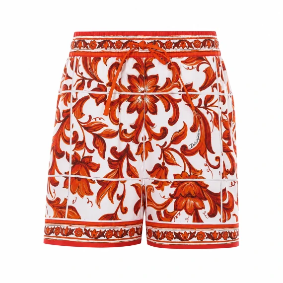 Maiolica Print Shorts Dolce & Gabbana