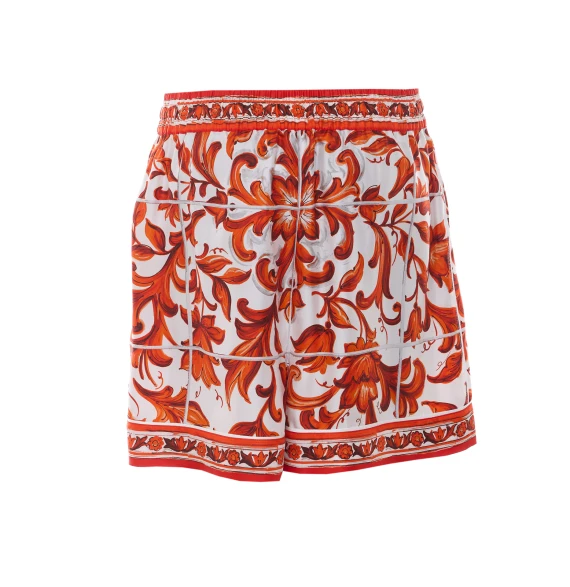 Maiolica Print Shorts
